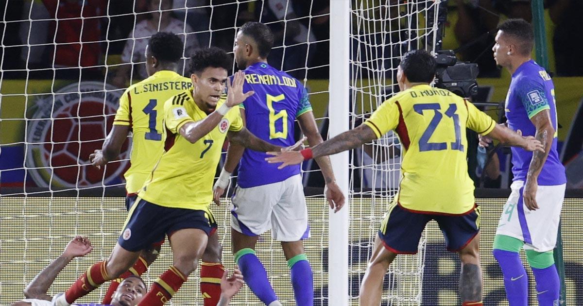 ¡HISTORIA PURA! COLOMBIA VENCIÓ 2-1 A BRASIL CON DOBLETE DE DÍAZ