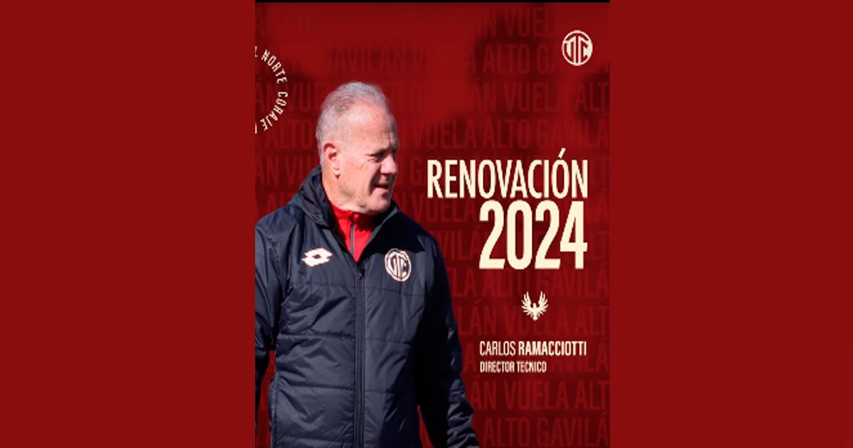 CARLOS RAMACCIOTTI RENOVÓ COMO DT DE UTC
