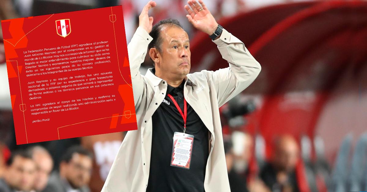 FPF OFICIALIZÓ LA SALIDA DE JUAN REYNOSO DE LA SELECCIÓN PERUANA