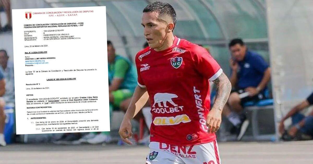 Cámara de Resolución de Disputas falló a favor de Cristian Neira