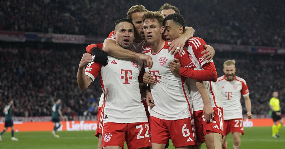 Bayern Múnich eliminó al Arsenal y avanzó a ‘semis’ de la Champions League