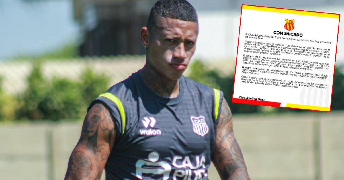 Atlético Grau explicó detención de Ray Sandoval