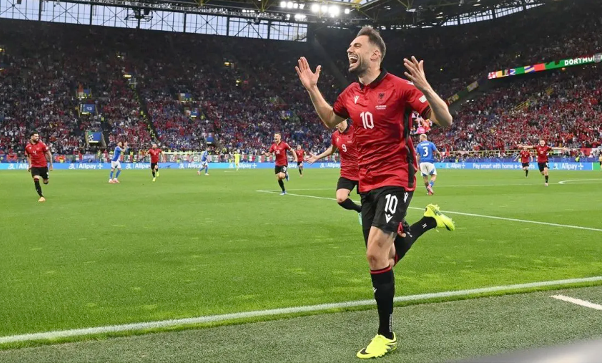 Bajrami marcó el gol más rápido en la historia de la Eurocopa