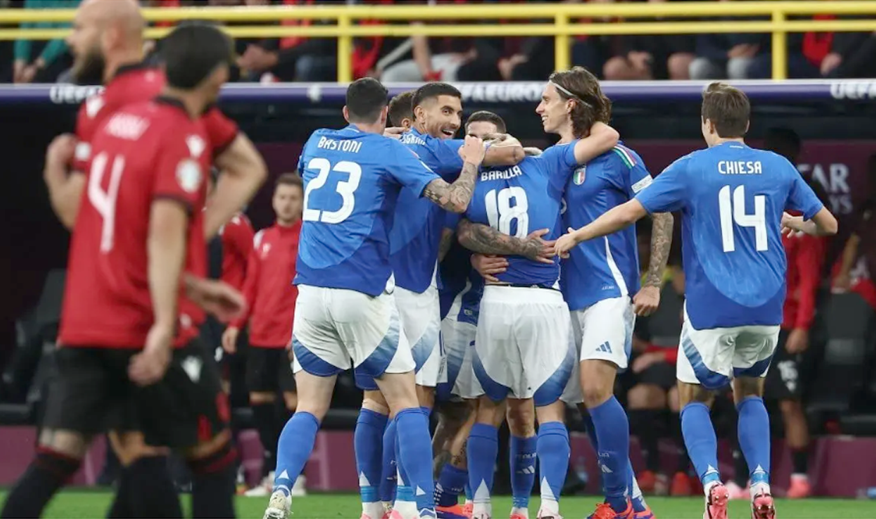 Italia derrotó 2-1 a Albania por la primera fecha de la Eurocopa 2024
