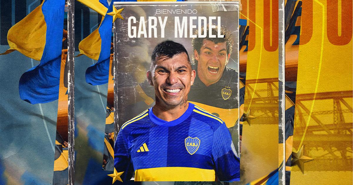 Gary Medel fue anunciado como nuevo jugador de Boca Juniors