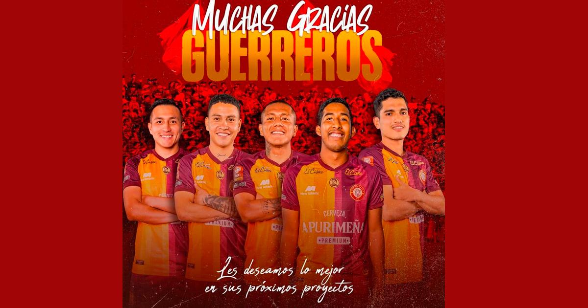 ¡Purga masiva! Los Chankas dio de baja a cinco jugadores de su plantel