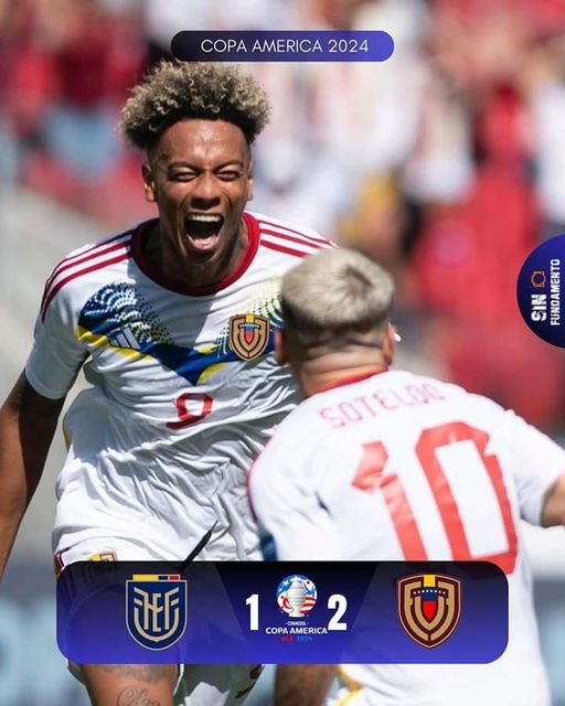 VENEZUELA LE GANO A ECUADOR EN UN PARTIDO VIBRANTE