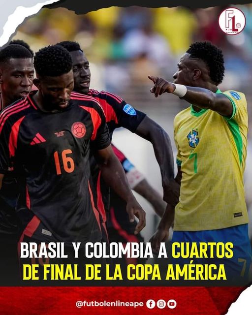 COLOMBIA Y BRASIL EMPATARON Y AMBOS CLASIFICARON A CUARTOS DE LA COPA AMERICA