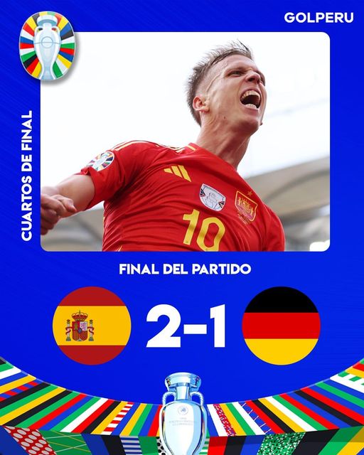 ESPAÑA VENCIO 2 – 1 A ALEMANIA CON GOL AGONICO
