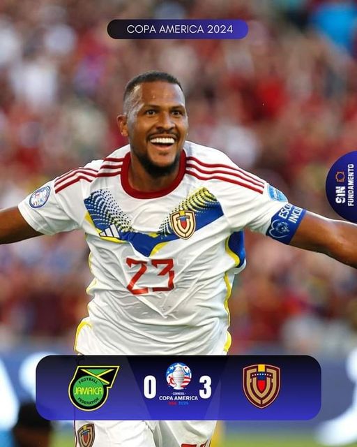 VENEZUELA GOLEO A JAMAICA Y CLASIFICO PRIMERO EN EL GRUPO B DE LA COPA AMERICA