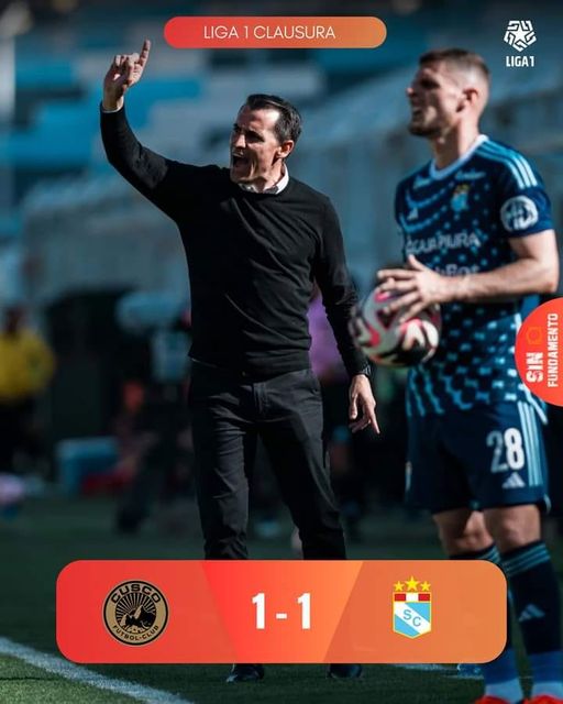 CRISTAL EMPATO CON CUSCO FC Y SE ALEJA DEL TITULO DEL CLAUSURA