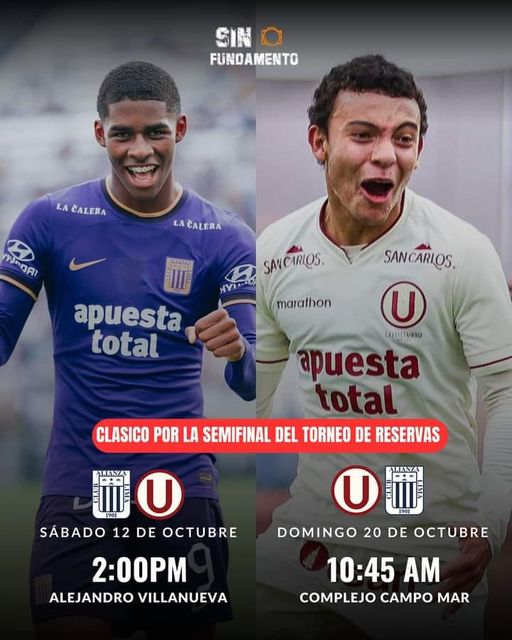 LA SEMIFINAL DEL TORNEO RESERVA SERA CON CLASICOS DE IDA Y VUELTA