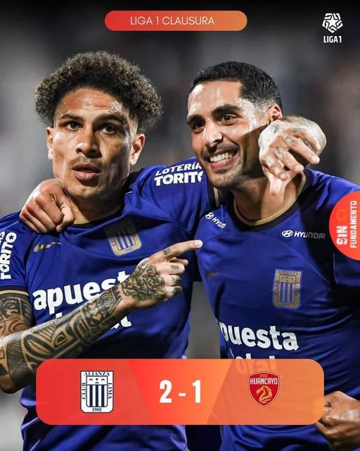 ALIANZA LIMA GANO A SPORT HUANCAYO Y SIGUE EN LA LUCHA POR EL TITULO DEL CLAUSURA