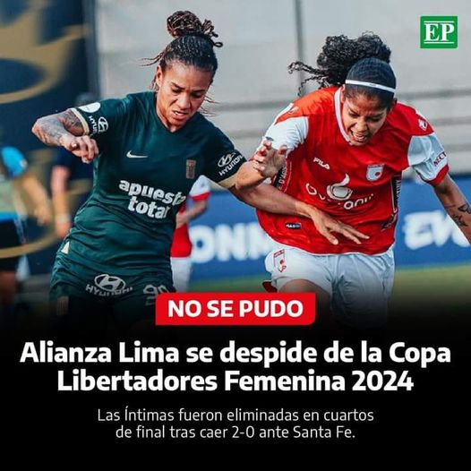 ALIANZA LIMA PERDIO  FRENTE A SANTA FE POR COPA LIBERTADORES