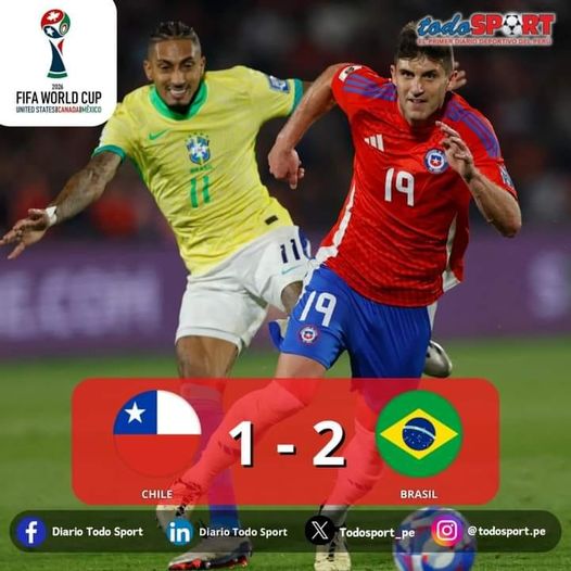 BRASIL VA RECUPERANDO SU NIVEL Y LA GANO A CHILE