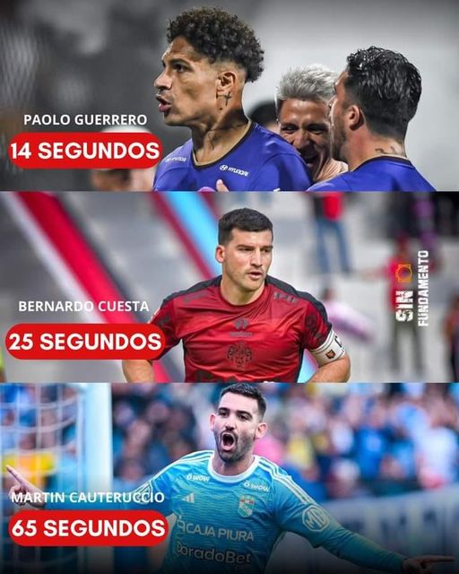 PAOLO GUERRERO ANOTO EL GOL MAS RAPIDO DEL TORNEO LOCAL