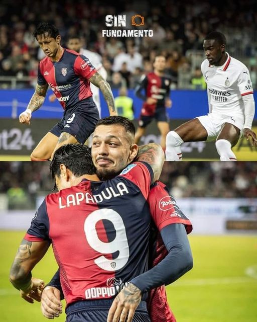 GIANLUCA LAPADULA ESTUVO PRESENTE EN EL EMPATE DEL CAGLIARI FRENTE AL MILAN