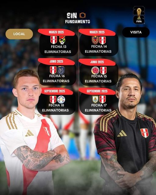 ESTOS SON LOS 6 PARTIDOS RESTANTES DE LA BICOLOR POR JUGAR