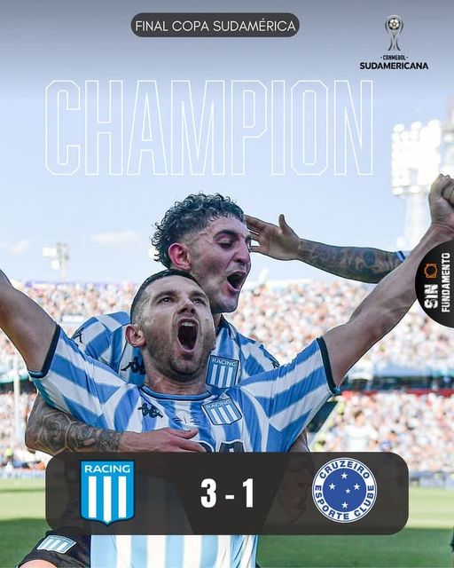 LA ACADEMIA RACING CLUB CAMPEÓN DE LA COPA SUDAMERICANA