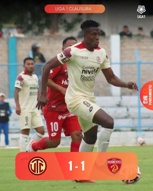 UTC EMPATO CON SPORT HUANCAYO Y SIGUE EN LA LIGA 1